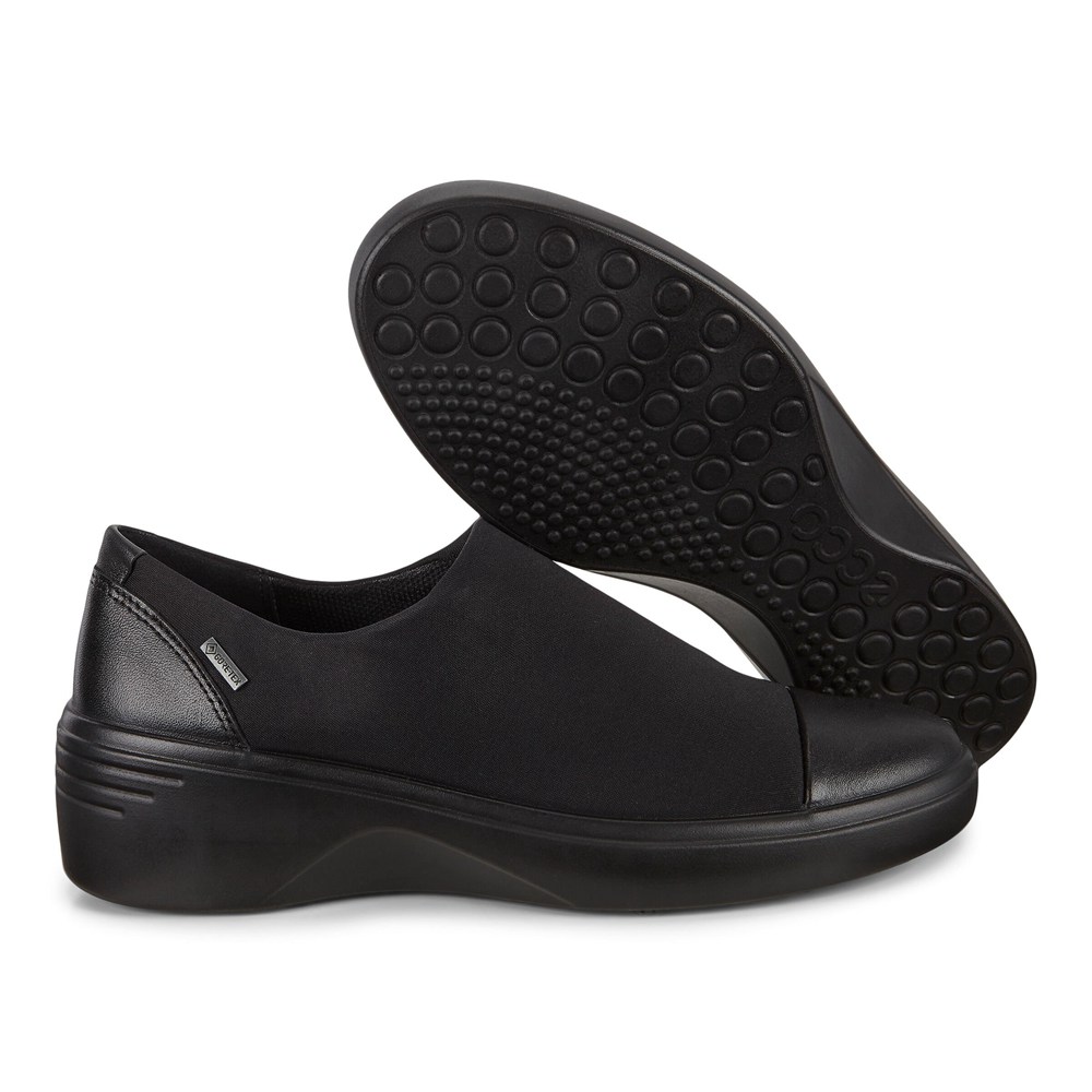 Slip On Mujer - ECCO Soft 7 Wedge - Negros - LNX376801